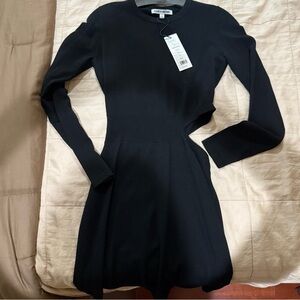 Elizabeth and James Black Long Sleeve Dress